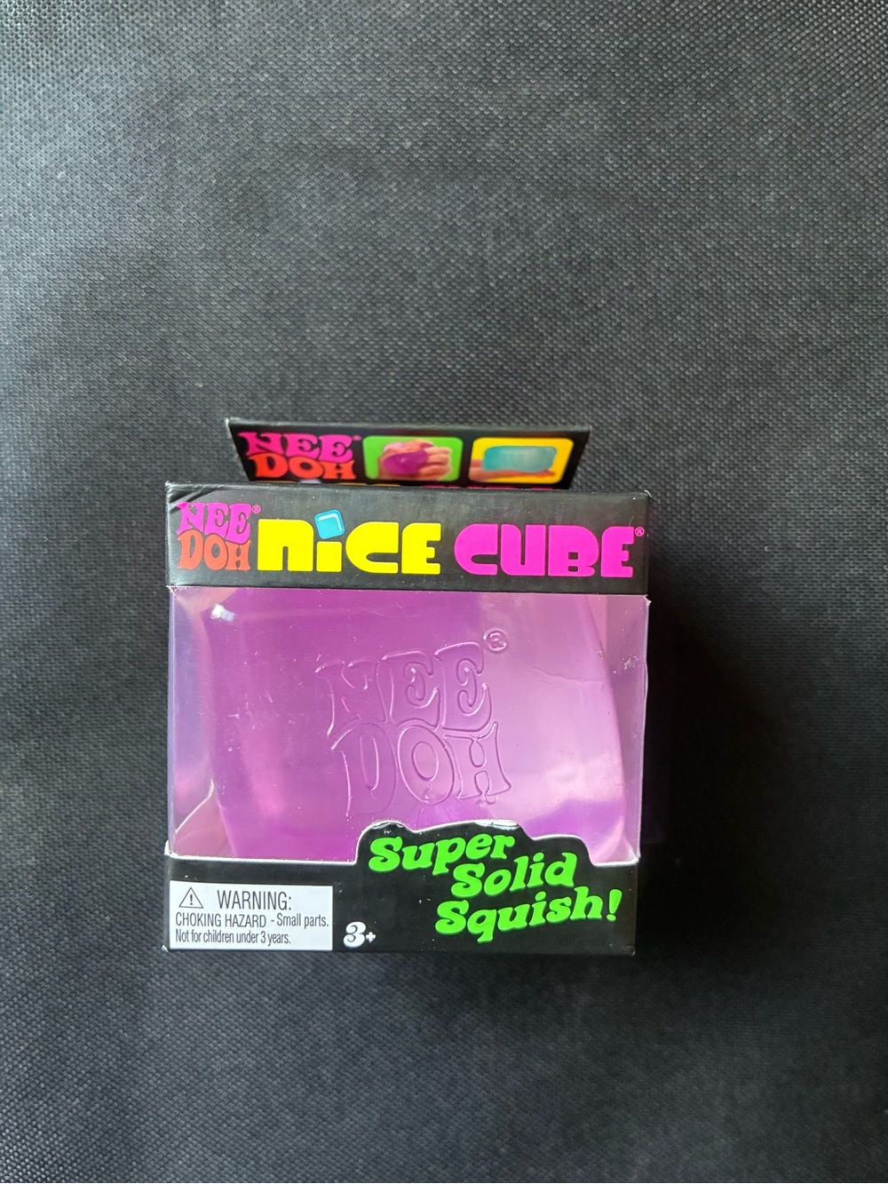 New, Sealed Authentic Purple Needoh Nice Cube Super Solid Squishy Toy